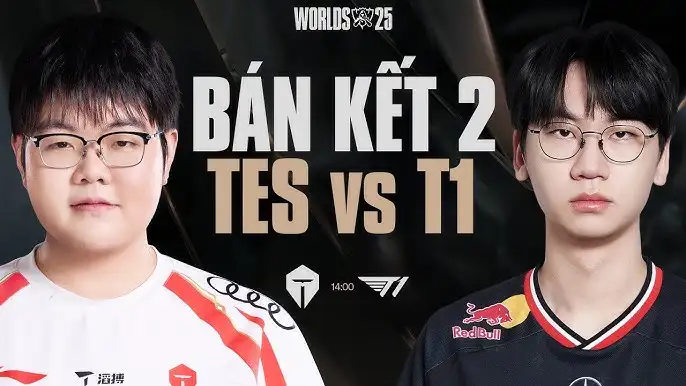 Trực tiếp CKTG LOL hôm nay 2/11: T1 vs TES 1 bán kết CTKG LOL 2025 BO5: T1 VS TES